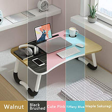 LYLSXY Supporto per laptop pieghevole, scrivania da tavolo da studio, scrivania da computer in legno, supporto da tavolo per il servizio da tè per divano letto A/D/Come mostrato