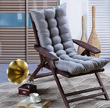 RAILONCH Cuscino per sedia da giardino con schienale alto, cuscino per sedia a dondolo, cuscino per sedia a dondolo, per viaggi, interno esterno (senza sedia) (grigio, 48 x 170 cm)