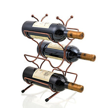 WaWeiY 6 Bottiglie di Vino portabottiglie portabottiglie da Vino Free Standing portabottiglie in Ferro, Brozen