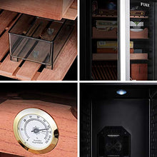 Umidificatori Humidor Dispositivo di Raffreddamento per Sigari, Scatola per Sigari Idratante A Temperatura Costante, Cantinetta Frigo, Frigorifero con Bar di Ghiaccio, Grande capacità per 300 Sigari