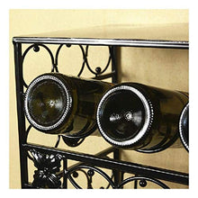 Portabicchieri da Vino, Bellissimo Piatto in Ferro sul Piano di Lavoro, Elegante portabottiglie Europeo in Ferro battuto a Parete, a Parete