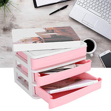 Cassetto Impilabile Multifunzionale a 3 Strati, Scatola Portaoggetti da Tavolo, Semplice Organizer per Notebook Impermeabile e Antipolvere