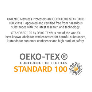 Coprimaterasso impermeabile – diverse misure (Oeko-Tex ® | Oeko-Tex ® standard 100), Cotone, bianco, 100 cm x 200 cm