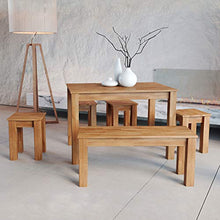 Krok Wood 2X Sgabelli Bonn in Legno Massello in Faggio 35x35x45 cm