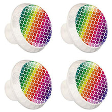arcobaleno 4 PCS Pomelli per Porta, Pomolo per Mobile, Pomelli per Mobili con Viti, Maniglia per Armadietto, Pomelli per Porta, Pomelli per Cassetti per Porta, Armadio, Cassetto e Credenza