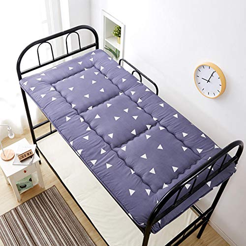 YXXCD Thick Cotone Materasso Letto Futon, Pieghevole Tatami Materasso Resistente Materasso Terra Giapponese Student Dormitorio Tappetino Camera da Letto-Blu 120x200cm(47x78inch)