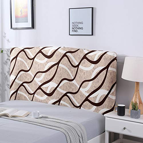 Europeo Elastica Copri Testata Letto Matrimoniale Fodera Antipolvere, All-inclusive Protezione Peluche Testata Coperchio, Lavabile,C-140-160cm