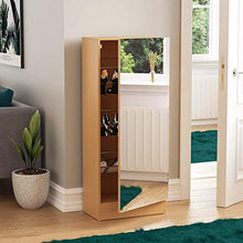 MYYINGELE Piccolo Specchio Scarpiera   Corridoio Armadio Magazzino Organizzatore   Calzatura Cremagliera del banco   Alto Diritto Legno Unitࠠ Oak   120 Centimetri