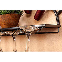 Cremagliera Del Vino Del Metallo Porta Bottiglie E Vetro Portabottiglie Per Vino- Portabottiglie Da Parete, Portabicchieri Cucina Domestica Creativa E Decorazione Bar