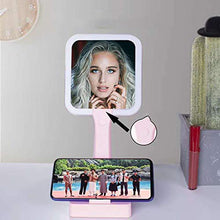 Specchio a LED con Luce di riempimento Specchio per Il Trucco Specchio per Il Trucco da Tavolo con Luce a Tre Toni Specchio di Bellezza con ingrandimento Specchio Portatile Portatile