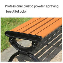 household products Panca da Giardino in Legno per Cortile Esterno, panchina da Giardino per Esterni da Giardino, Sedile Senza Braccia Anti-corrosione con Struttura in ghisa, per Veranda, Prato