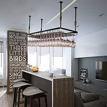 JHGJBJ Hanging Porta Bicchiere di Vino, Reinforced soffitto Ferro appesa Vino Rack di stoccaggio di Vetro, Regolabile in Altezza: 30-60cm for la casa/Cucina/Bar