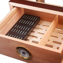 HYY-YY Cedar Cigar Humidor Creativo Trasparente Piccolo Vetrina Pianoforte Vernice Humidor