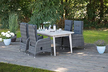 greemotion Tavolo allungabile da giardino in legno di acacia “Maui”, ca. 180/240 x 75 x 100 cm, grigio