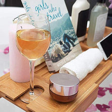 ZEH Scaffale per Vino Bamboo BackSub Back Multi Functional Bath Bamboo Impermeabile Sala da Bagno espandibile su Vasca con Vino e Titolare del Libro Deposito del Vino FACAI