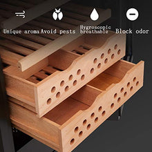 BLLXMX Humidor Armadio, Struttura Autoportante con Porta in Vetro, Controllo Dell'umidità 60% -80% 11-22 Gradi di Controllo della Temperatura