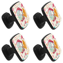 Pesce cartone animato 4 PCS Pomelli per Porta, Pomolo per Mobile, Pomelli per Mobili con Viti, Maniglia per Armadietto, Pomelli per Porta, Pomelli per Cassetti per Porta, Armadio, Cassetto e Credenza
