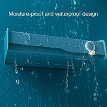 XLTT JUKOO Scaffali da bagno, senza foratura, per doccia, ad angolo, da parete, in materiale ABS robusto, per bagno, doccia rettangolare (blu