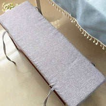 Xpnit - Cuscino per panca da giardino, 2 o 3 posti, morbido cuscino lungo per sedia da cucina, casa, esterno (80 x 30 cm, grigio)