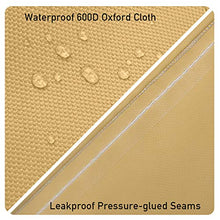 Sunkorto Copertua per Mobili da Giardino Copertura per Tavolo Sedie Panche Divani Patio Terrazza Protezione Anti-UV Impermeabile Anti Vento Pioggia Neve, 600D Tessuto Oxford Resistente (325x224x72cm)