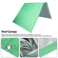 TOPINCN Copertura per Altalena per Bambini Parco Giochi Tettoia per Tetto Impermeabile Copertura di Ricambio Ombrellone per Giardino(Green)