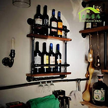 LHQ-HQ Cremagliera del Vino, Americano LOF Supporto di Vetro Bar Vino Rack Parete del Tubo Flessibile Appeso Wine Bar di Ferro, Stand di Esposizione