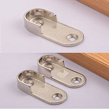 Vientiane Supporto per Binario Armadio, 2 Pezzi Montato a Parete Armadio Guida Supporto Staffa Tubo per Asta Armadio (Diametro 19mm)
