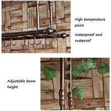 L.TSN Scaffali galleggianti per unità da Bar Scaffali per Vino a Parete, portabicchieri da Vino sospesi, portabottiglie per Vino Rustico Scaffale Multifunzione Scaffali multifunzionali Applicazion