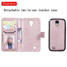 Bear Village Cover Galaxy S4, Custodia Premium Flip Custodia per Samsung Galaxy S4, Custodia con Porta Carte e Chiusura Magnetica, Oro Rosa