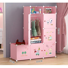 Guardaroba Semplici Bambini Armadio casa Camera da Letto Panno di plastica del Bambino del Tessuto Semplice Bagagli Moderna Hanging Assemblea Armadio XINYALAMP