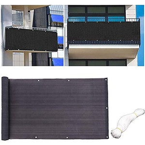 LSXIAO Balcone Protezione Copertura divisoria Schermata Privacy Protezione Impermeabile/Solare con Occhiello e Corda Libera Parabrezza for Recinzione da Esterno, 33 Dimensioni