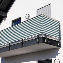 WUZMING Frangivista Balcone Parabrezza Recinzione Copertura HDPE Protezione UV Si Adatta Ringhiere per Appartamenti, Decking del Patio, con Fascette Fermacavi (Color : Green-White, Size : 90x400cm)