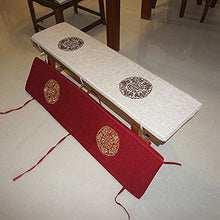 Cuscini per sedie da pranzo rettangolari addensati, cuscino per sedile lungo patio, cuscino per panca antiscivolo con lacci, cuscino per divano per interni esterni U 30x120 cm