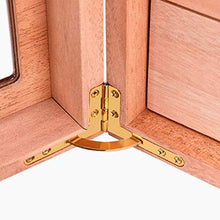 SHAOXI Vassoio di Cenere di Sigaro Portable Cigar Humidor Desktop - Cigar Box Valigia con igrometro e umidificatore
