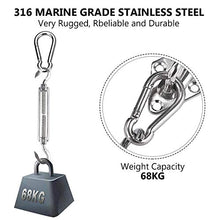 Emooqi Kit di Fissaggio per Tende, 24 Pezzi Accessori di Montaggio in Acciaio Inossidabile da Sole Rettangolare e Quadrata Tende per Kit Hardware a Scomparsa per Vela Parasole