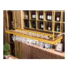 Portabicchieri da Vino Portabicchieri per Uso Domestico, portabicchiere Europeo da Appendere, portabicchieri da Tavolo da Bar, portabicchiere da Vino Capovolto, portabicchieri d'oro