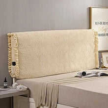 Copertura per Testiera per Letto in Velluto di Cristallo Doppia Singola Queen King Size Copri Testata Letto Addensato Cotone Trapuntato Protezione per Schienale Copertura Decorazione,Yellow-12cm