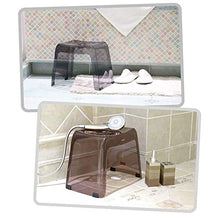 JJJJD Sgabello da Bagno Sgabello da Doccia Sgabello Piccolo Trasparente Slip Fashion Sgabello da Toilette in plastica per Bambini (Colore : Marrone)