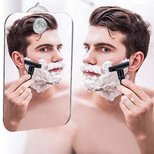 Volking Specchio da Barba per Specchio da Doccia, Specchio da Appendere infrangibile in Acrilico antiappannante con Ventosa, Specchio da Barba Portatile per Viaggi in Bagno