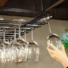 Wine Rack, Wine Rack regolabile bicchieri di vino rosso Holder Hanging Wine Rack Industriale 2-Tier europeo Vetro di Champagne di stile del ferro nero della cremagliera del Retro tazza creativa Contie