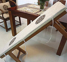 Cuscino per Panca Lunga Cuscino per Panca da Giardino per Esterni Cuscino Antiscivolo per Patio per Altalena, Divano, mobili, Sala da Pranzo, 2-4 posti (C, 30x150x3cm)