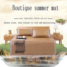ZHSGV Stupini Pieghevoli squisiti, Adatti per tappetini Estivi, tappetini in Rattan Spessi, stuoie d'Aria condizionata, Tutte Le Taglie Sono libere di Scegliere (Taglia : 135 * 198cm(53 * 77inch))