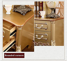 Comodino di Leggero, Gruppo Intagliato Camera da Letto Europea Multifunzione 2 Piccoli Mini armadietti Carico: 400 kg-60x52x45 cm FANJIANI