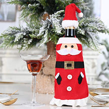 Amosfun 2 Set Maglione di Natale Copri Bottiglia di Vino Santa Bottiglia di Vino Vestito Decorazioni Festa di Natale