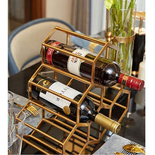 Portabottiglie Vino del metallo Rack, Holder Free Standing di immagazzinaggio del vino for il vino Cabinet controsoffitto Gabinetto decorazioni Mestieri Wine Rack Portabottiglie da vino regalo