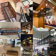 Portabottiglie da Vino Multifunzione a soffitto retrò con faretti, mensola a Muro in Metallo, mensola a Muro, portabottiglie e Bicchieri, Uso per Uso Commerciale e Domestico