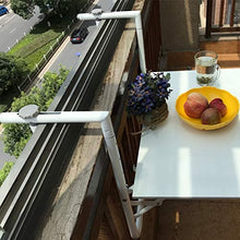 Balcone Appeso Tavolo in metallo in metallo in ferro battuto tavola pieghevole appeso semplice mini parete hanging scrivania scrivania tavolo da pranzo (nero) (taglia: per ringhiere 4-11,5 cm di largh