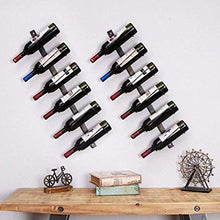 Moderno retrò stile vino cremagliera a muro cremagliera da parete retrò metallo vino rack wine wine rack per vino a muro armadietto da muro creativo tazza a sei strati tazza del vino cremagliera del v