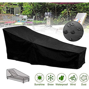 Bakaji Telo Copertura Custodia per Lettino Prendisole da Esterno Protezione Impermeabile in Tessuto Oxford 210D antipioggia Antivento Con Lacci di Fissaggio Dimensione 202 x 67 x 74 cm Grigio