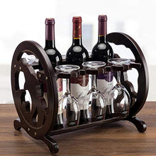 Wine Rack, Vino Rack supporto di vetro di vino continentale creativo di legno solido Indipendente Contro calice di vetro di vino di stoccaggio Rack Wine Rack Cabinet Living Room decorazione della casa